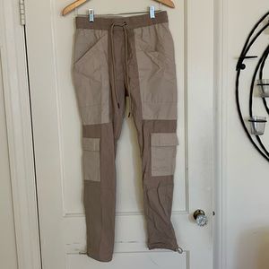 Tan PacSun drawstring cargo pants Mens Small